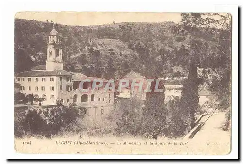 Sanctuaire de Laghet Ansichtskarte AK Le monastere et le route de la Tu