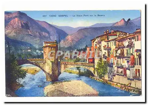 Sospel Cartes postales Le vieux pont sur la Bevera