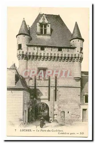 Loches Cartes postales La porte des cordeliers