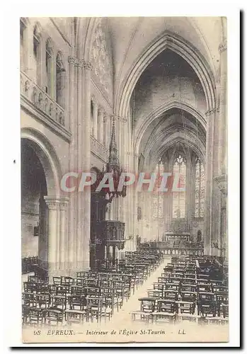 Evreux Cartes postales Interieur de l'Eglise St Tourin