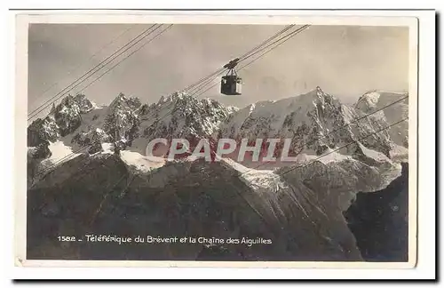 Cartes postales moderne Teleferique du Brevent et la chaine des Aiguilles