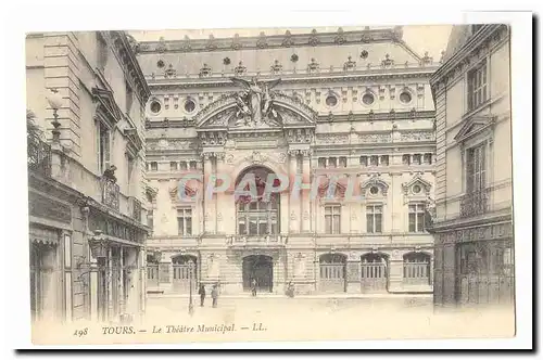 Tours Cartes postales Le theatre municipal