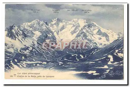 Massif du Pelvoux Cartes postales La Meije et la Breche de la Meije