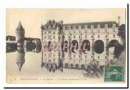 Chenonceaux Ansichtskarte AK Le chateau La facade occidentale