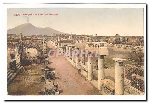 Italie Italia Pompei Ansichtskarte AK Il Foro col Vesuvio