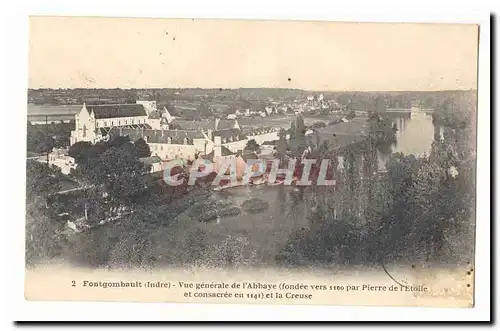 Fontgombault Cartes postales Vue generale de l&#39abbaye (fondee vers 1100 par Pierre de l&#39Etoile et consacre