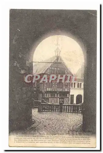 Joigny Cartes postales Porche de l&#39eglise St Jean et moulin du 16eme