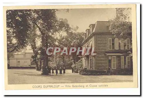 Cours Dupanloup Cartes postales Villa Gutenberg et classe speciale