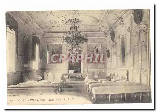 Douai Cartes postales Hotel de ville Salon blanc