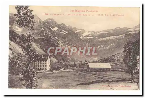 Gavarnie Cartes postales Ensemble du cirque et Hotel de Vignemale