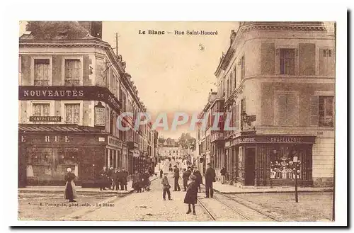 Le Blanc Cartes postales Rue Saint Honore (animee) (chapellerie)