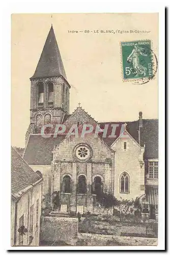 Le Blanc Cartes postales L'eglise St Genitour