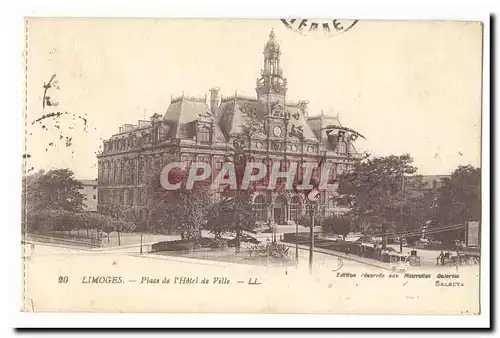 Limoges Cartes postales Place de l&#39hotel de ville