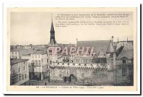 La Rochelle Cartes postales L&#39hotel de ville (1595)