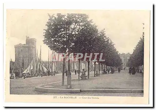 La Rochelle Ansichtskarte AK Cour des Dames