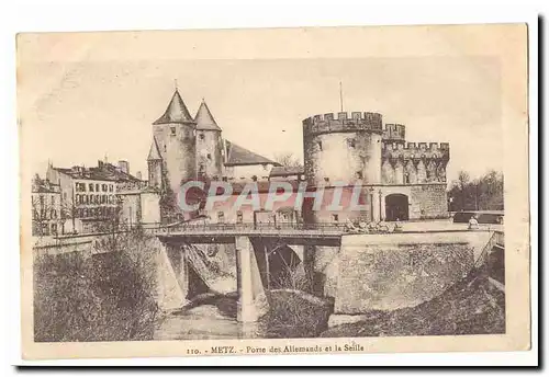 Metz Cartes postales Porte des Allemands et la Seille