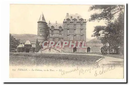 Vizille Cartes postales Le chateau vu du parc