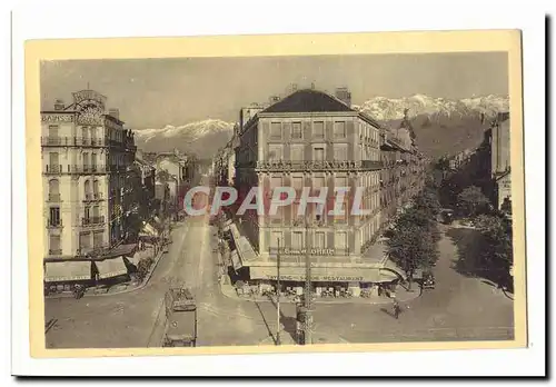 Grenoble Cartes postales Avenues Felix Viallet et Alsace Lorraine prises de la gare (Hotel Le Savoie)