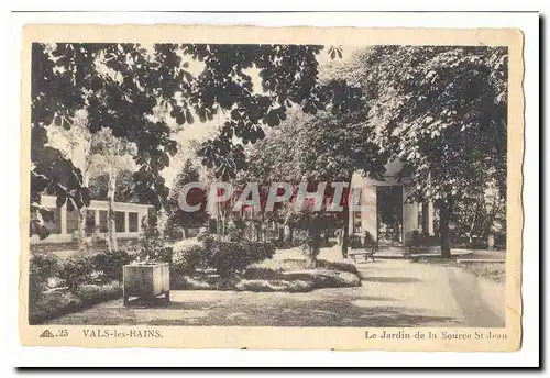 Vals les Bains Ansichtskarte AK Le jardin de la Source St Jean