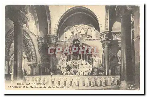 La Louvesc Cartes postales Le choeur et le maitre autel de la basilique