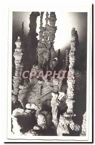 Aven d�Orgnac Cartes postales Groupe stalagmique Detail