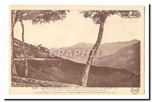 Cartes postales Le col de la Chavade ou se termine la pittoresque cote de 11 km qui s&#39etire en des contours i