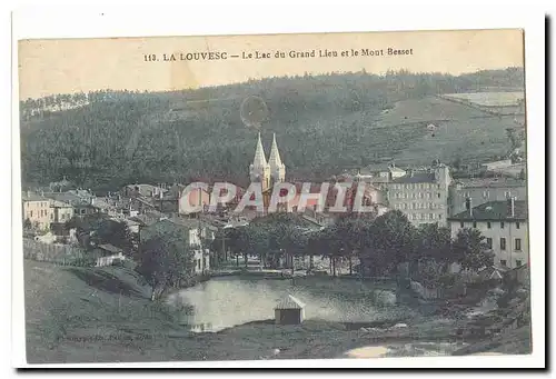 La Louvesc Ansichtskarte AK Le lac du Grand lieu et le Mont Besset