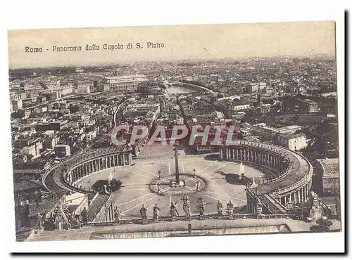 Italie Italia Roma Ansichtskarte AK Panorama dalla Cupola di S Pietro