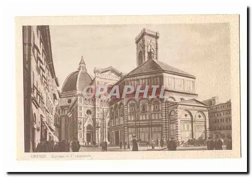 Italie Italia Firenze Ansichtskarte AK Duomo e Capanile