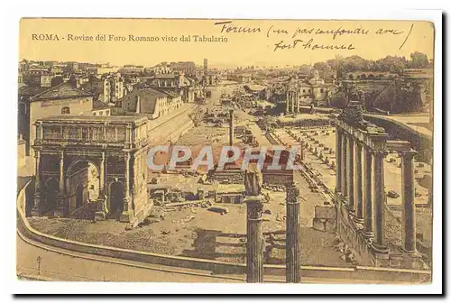 Italie Italia Roma Cartes postales Rovine del Foro Romano viste dal Tabulario