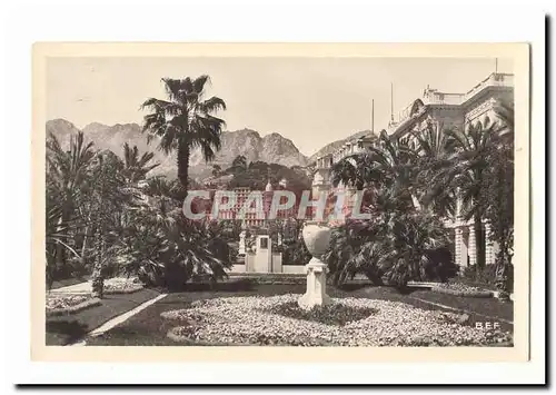 Menton Cartes postales Le jardin public