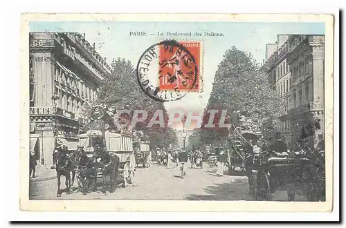 Paris (9eme) Cartes postales Le boulevard des Italiens