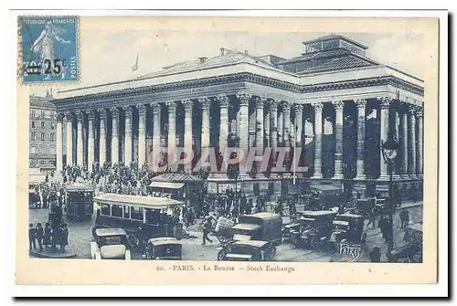 Paris (2eme) Cartes postales La Bourse Stock Exchange