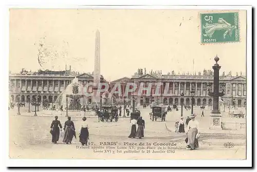 Paris (8eme) Ansichtskarte AK La place de la Concorde