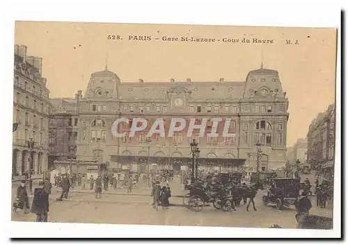 Paris (9eme) Cartes postales Gare St Lazare Cour du Havre (animee)