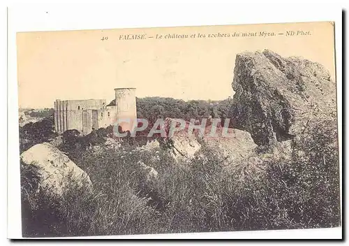 FAlaise Ansichtskarte AK Le chateau et les rochers du mont Myra