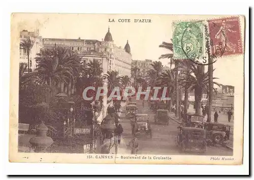 Cannes Cartes postales Boulevard de la Croisette