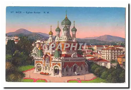 Nice Cartes postales Eglise Russe (Russia Russe Russian)