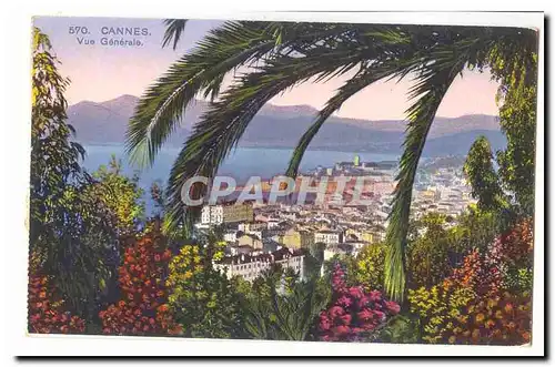 Cannes Cartes postales Vue generale