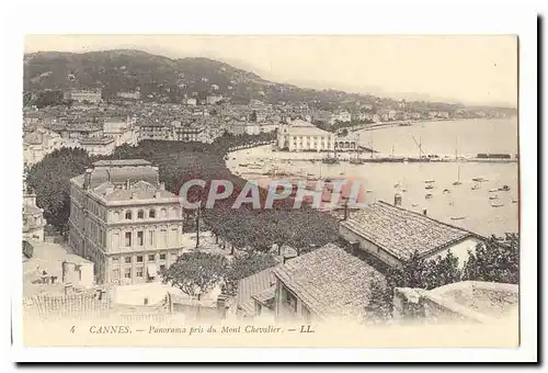 Cannes Ansichtskarte AK Panorama pris du Mont Chevalier