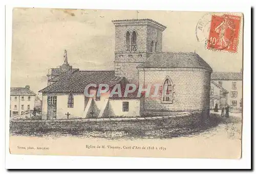 Eglise de M Vianney cure d'Ars de 1818 a 1859 Cartes postales
