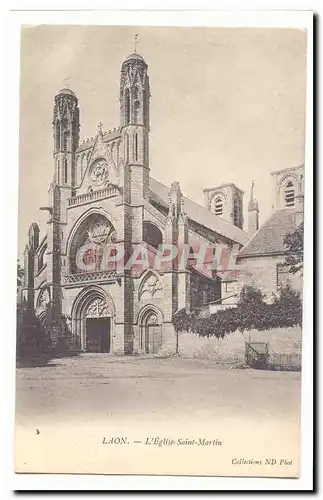 Laon Cartes postales L&#39eglise Saint Martin