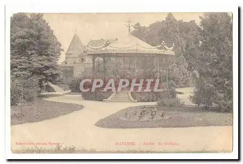 Mayenne Cartes postales Jardin du chateau