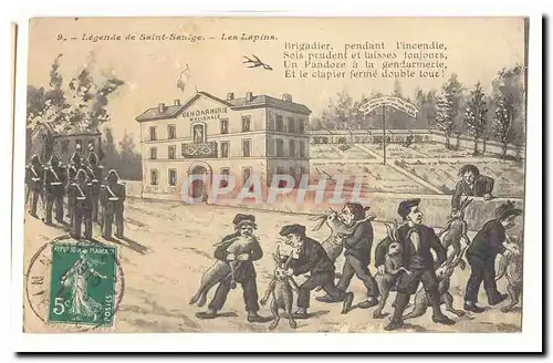 Legende de Saint Saulge Cartes postales Les lapins