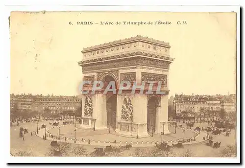 Paris (8eme) Ansichtskarte AK L&#39arc de triomphe de l&#39Etoile