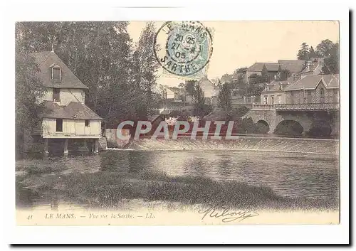 Le Mans Cartes postales Vue sur la Sarthe