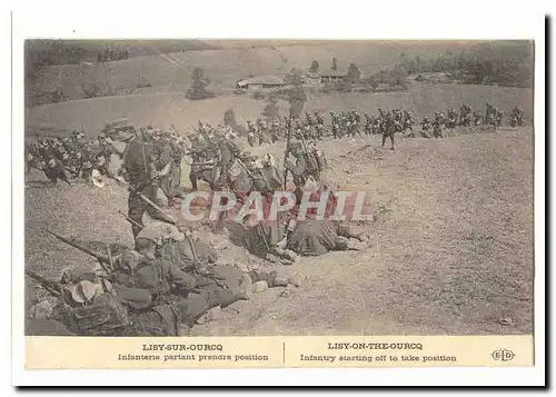 Lisy sur Ourcq Cartes postales Infanterie partant prendre position (militaria)