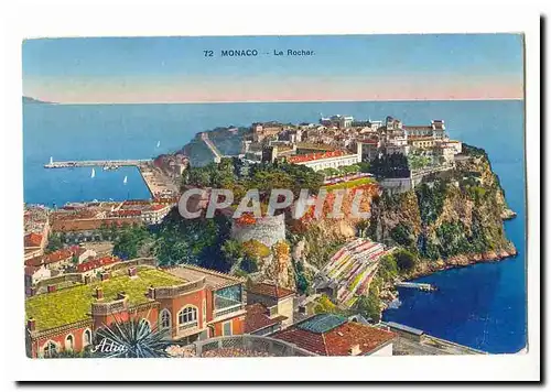 Monaco Cartes postales Le rocher