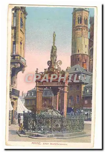 Mainz Cartes postales Alter Marktbrunnen