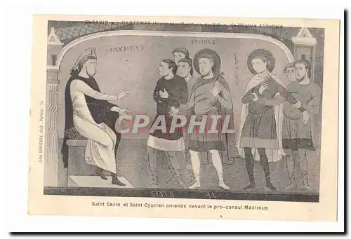 St Savin sur Gaartempe Cartes postales Peinture du 12eme de l�eglise abbatiale Saint Savin et St Cyprien amenes